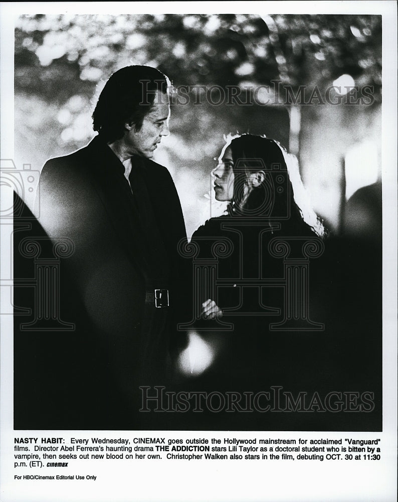 Press Photo Lili Taylor Actress Christopher Walken Actor The Addiction Drama - Historic Images