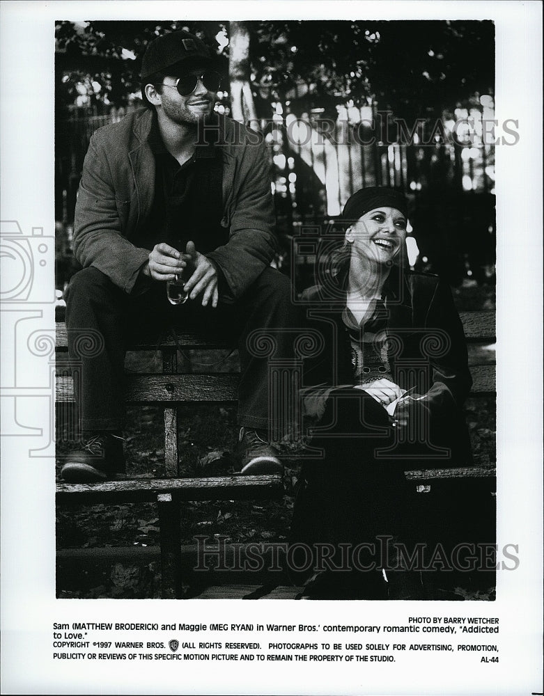 1997 Press Photo Matthew Broderick Actor Meg Ryan Actress Addicted To Love Movie- Historic Images