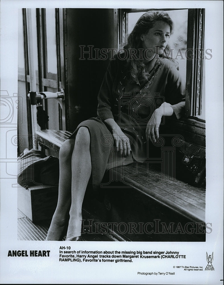 1987 Press Photo Charlotte Rampling American Actress Angel Heart Horror Film- Historic Images