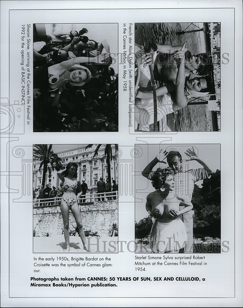 1950 Press Photo &quot;Cannes: 50 Years of Sun, Sex &amp; Celluloid&quot;- Historic Images