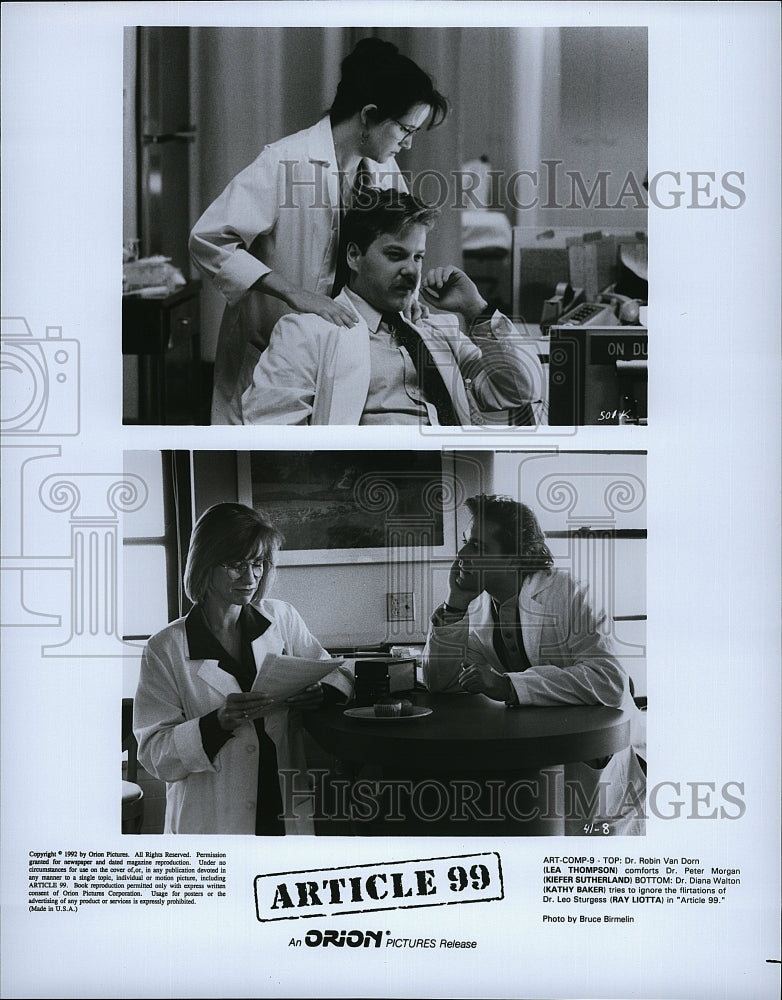 1992 Press Photo  John McGinley Ray Liotta Forest Whitaker Article 99- Historic Images