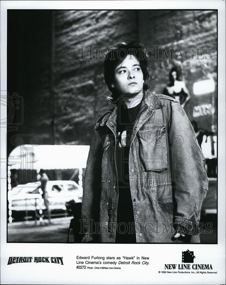 1999 Press Photo Actor Edward Furlong in "Detroit Rock City"- Historic Images