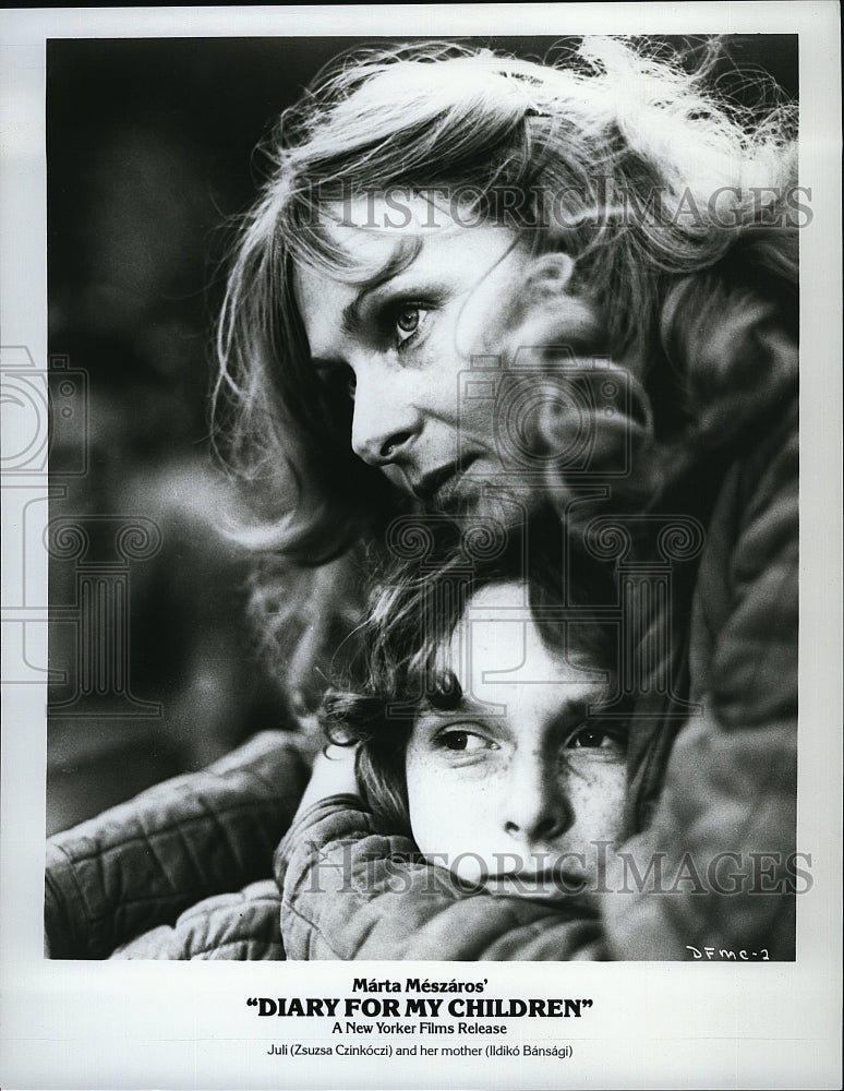 1984 Press Photo Zsuzsa Czinkoczi Actress Ildiko Bansagi Diary For My Children- Historic Images