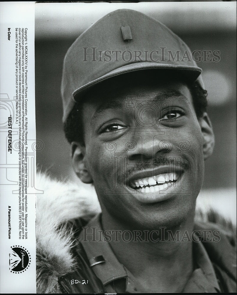 1984 Press Photo Eddie Murphy American Actor Best Defense Comedy Movie Film- Historic Images