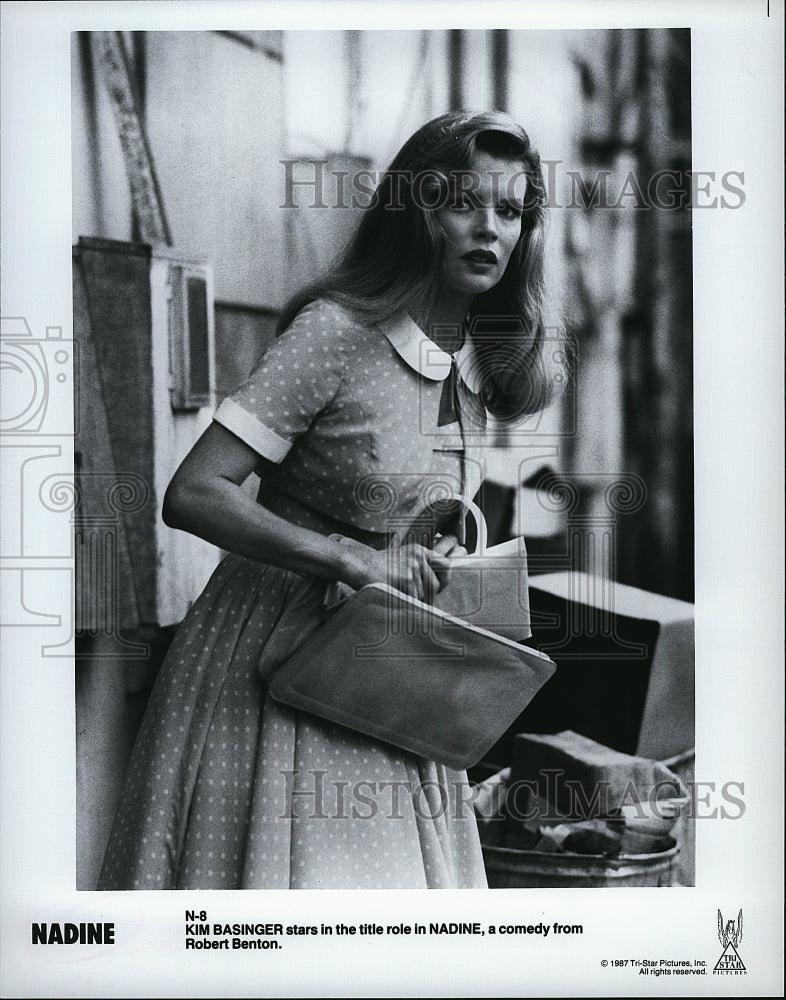 1987 Press Photo &quot;Nadine&quot; Kim Basinger stars- Historic Images