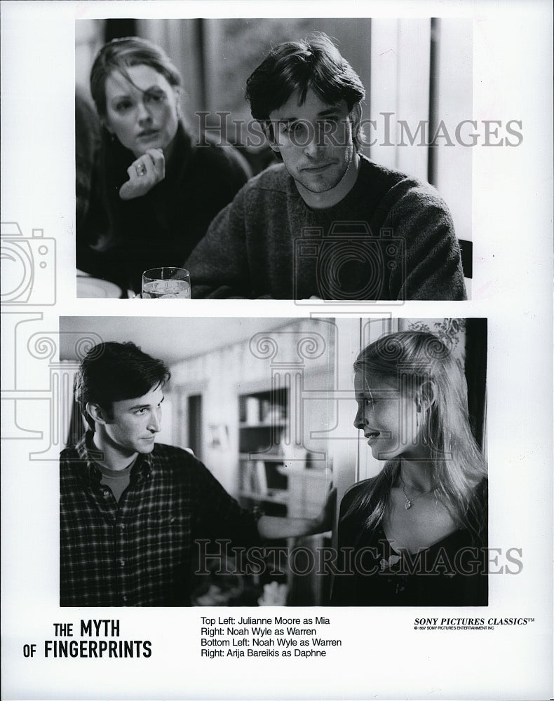 1997 Press Photo &quot;The Myth of Fingerprints&quot; Julianne Moore &amp; Noah Wyle- Historic Images