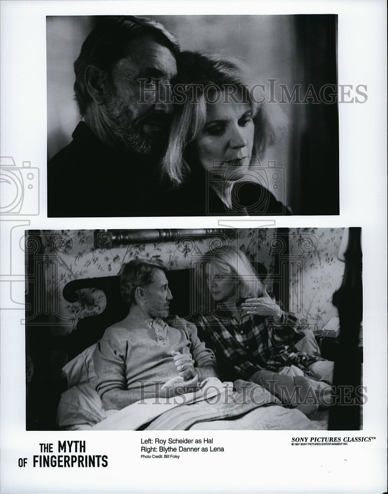 1997 Press Photo "The Myth of Fingerprints" Roy Scheider & Blythe Danner- Historic Images