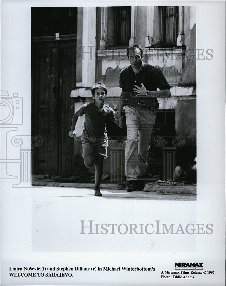 1997 Press Photo Emira Nusevic Stephen Dillane Welcome to Sarajevo- Historic Images