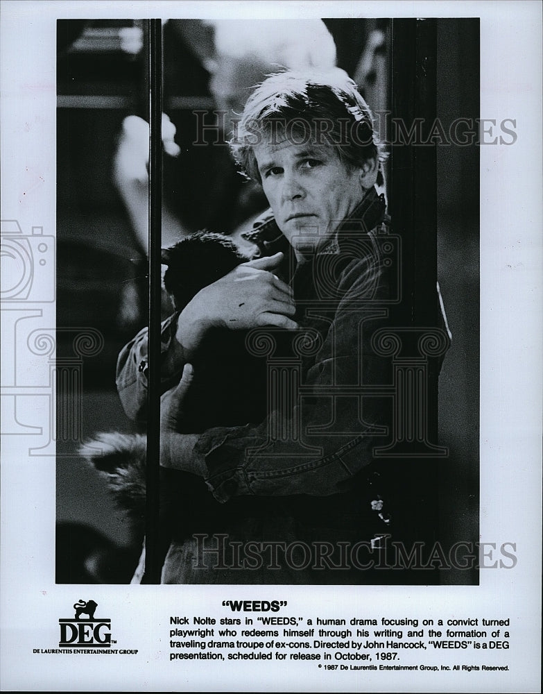 1987 Press Photo &quot;Weeds&quot; starring Nick Nolte- Historic Images