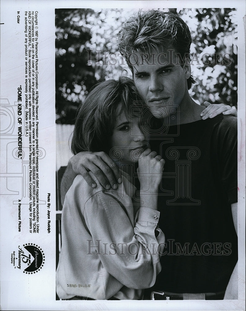 1987 Press Photo Lea Thompson and Craig Sheffer in &quot;Some Kind of Wonderful&quot;.- Historic Images