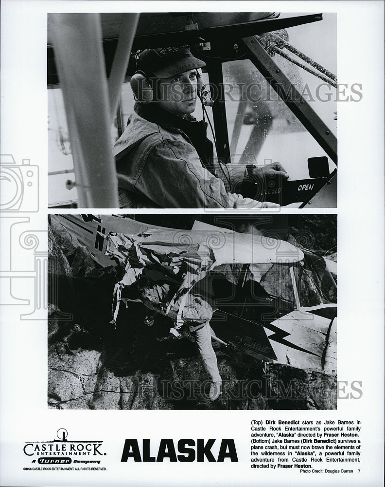 1996 Press Photo Dirk Benedict as Jake Barnes in &quot;Alaska&quot;. - Historic Images