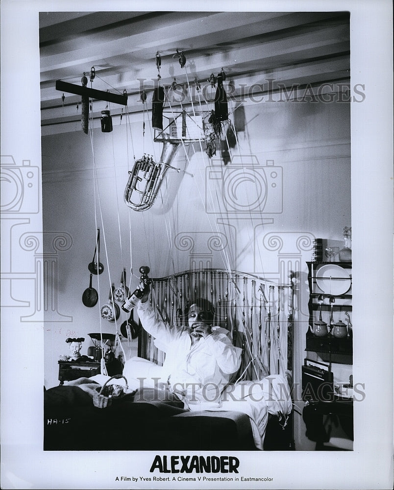 1969 Press Photo French Actor Phillipe Noiret in &quot;Alexander&quot;.- Historic Images