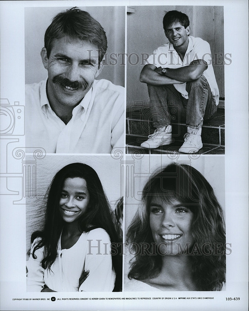 1985 Press Photo Kevin Costner David Grant Rae Dawn Chong Alexandra Paul Actress- Historic Images