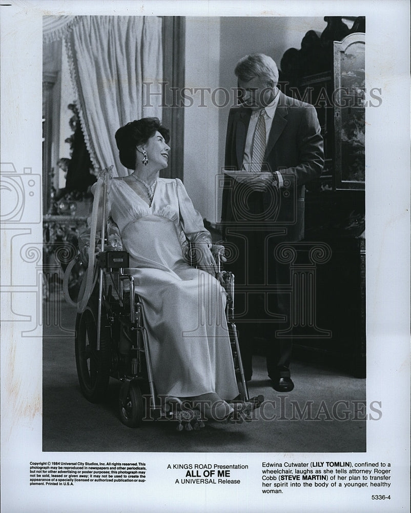 1984 Press Photo &quot;All of Me&quot; Steve Martin &amp; Lily Tomlin- Historic Images