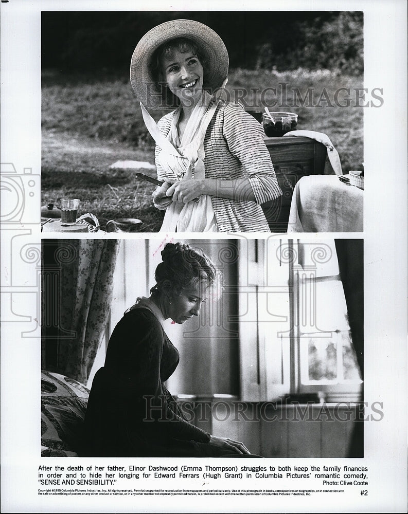 1995 Press Photo &quot;Sense &amp; Sensibility&quot; Emma Thompson &amp; Hugh Grant- Historic Images