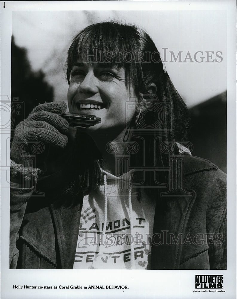 1989 Press Photo &quot;Animal Behavior&quot; starring Holly Hunter- Historic Images