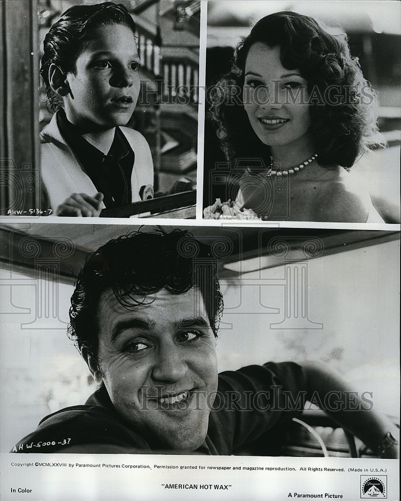 1978 Press Photo &quot;American Hot Wax&quot; Fran Drescher,Moosie Drier,Jay Leno- Historic Images