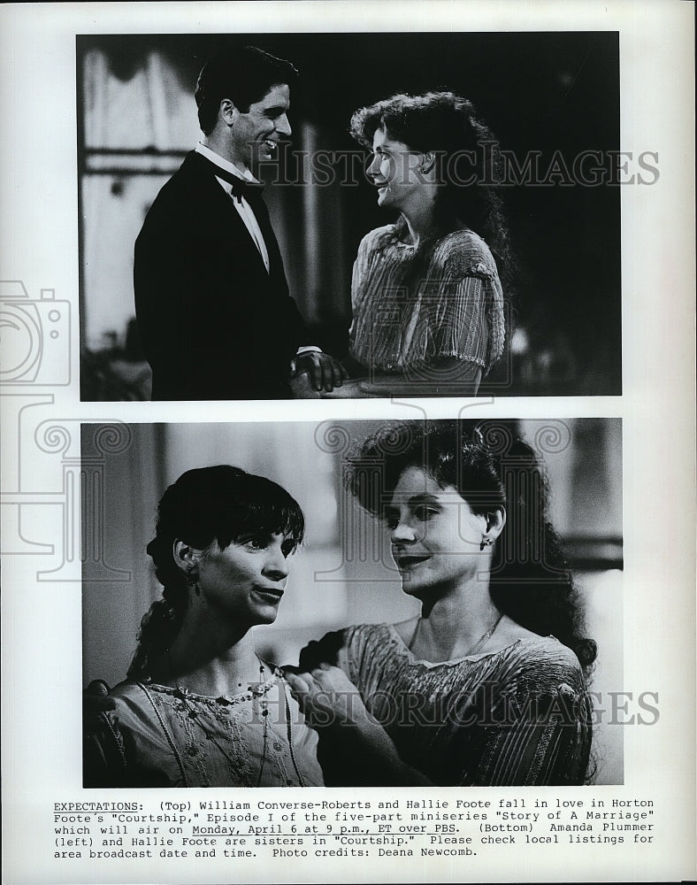 Press Photo William Converse-Roberts and Hallie Foote in &quot;Story of Marriage&quot;.- Historic Images