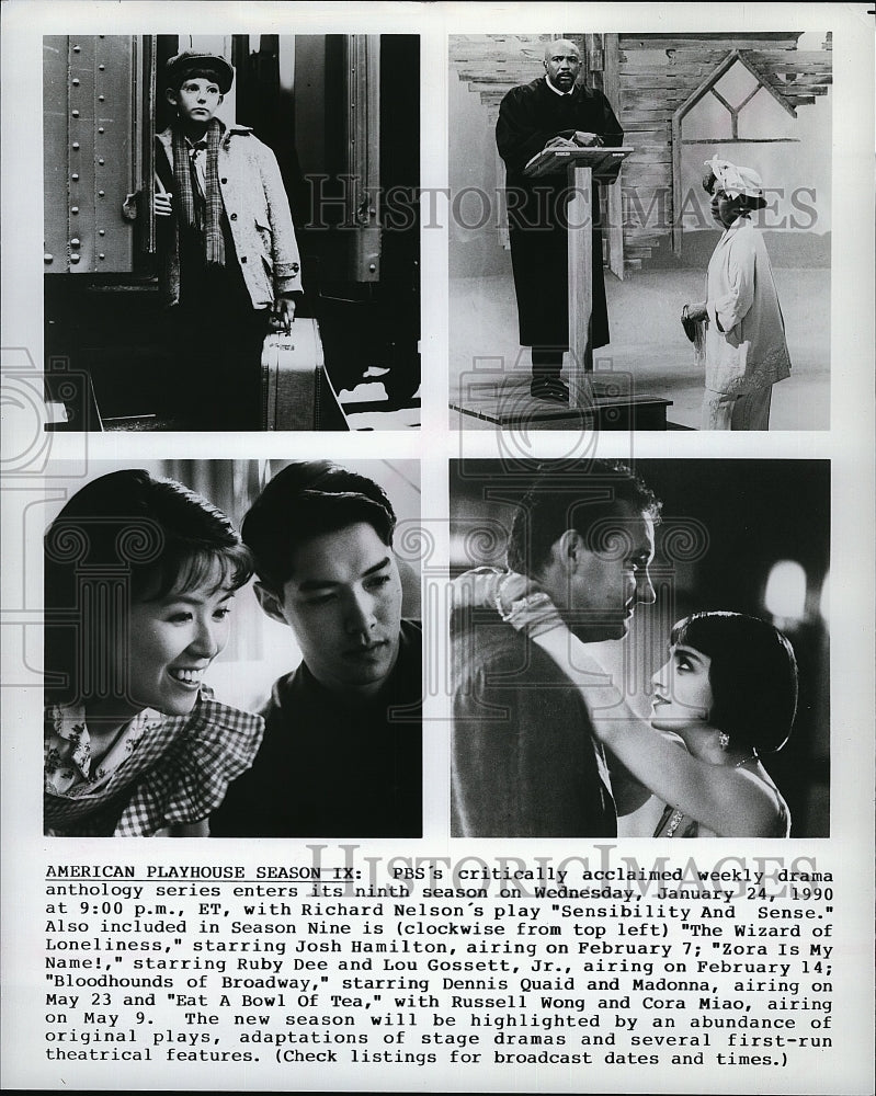 Press Photo Josh Hamilton &quot;The Wizard of Loneliness&quot; Ruby Dee &quot;Ruby is My Name!&quot;- Historic Images