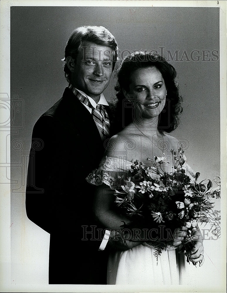 1983 Press Photo Chris Rich Actor Laura Malone Actress Another World Soap Opera- Historic Images