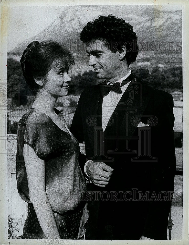 1984 Press Photo Stephen Schnetzer Actor Julie Osburn Actress Another World Show- Historic Images