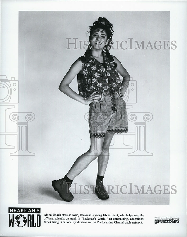 1993 Press Photo Alana Uback in &quot;Beakman&#39;s World&quot;- Historic Images