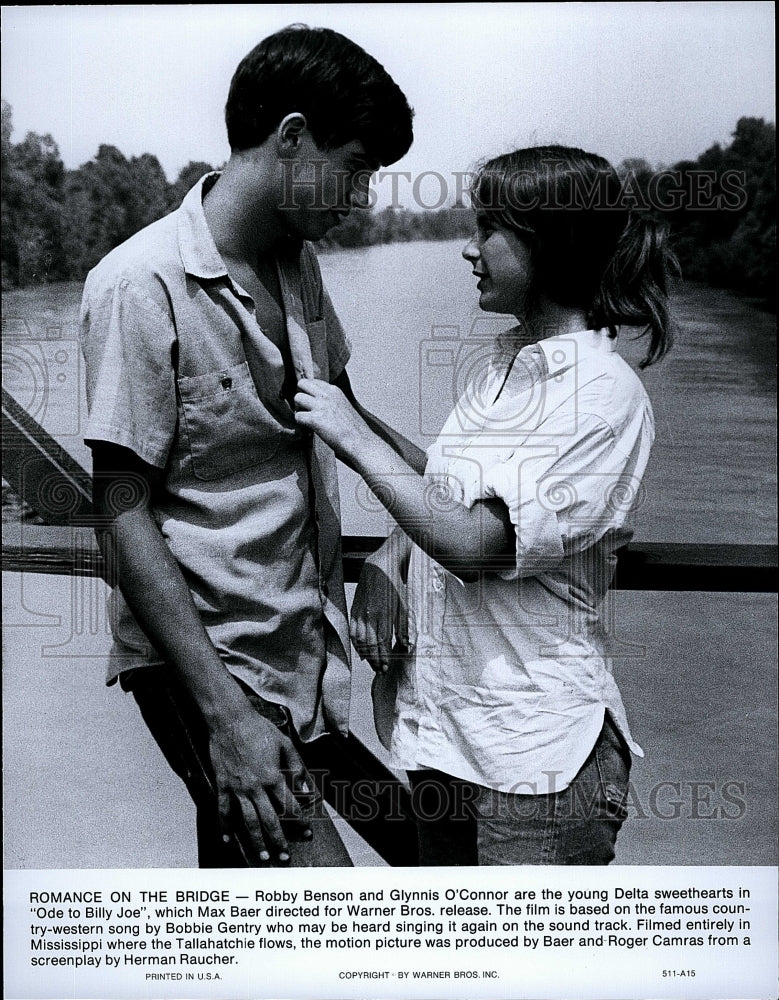 Press Photo Robby Benson and Glynnis O&#39;Connor in &quot;Ode to Billy Joe&quot;- Historic Images