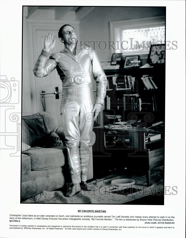 Press Photo Christopher Lloyd &amp; Jeff Daniels star in &quot;My Favorite Martian&quot;- Historic Images