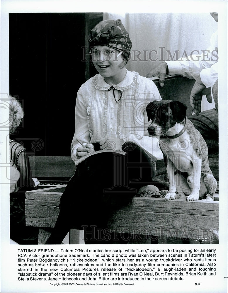 1976 Press Photo Tatum O&#39;Neal stars in &quot;Nickelodeon&quot;- Historic Images