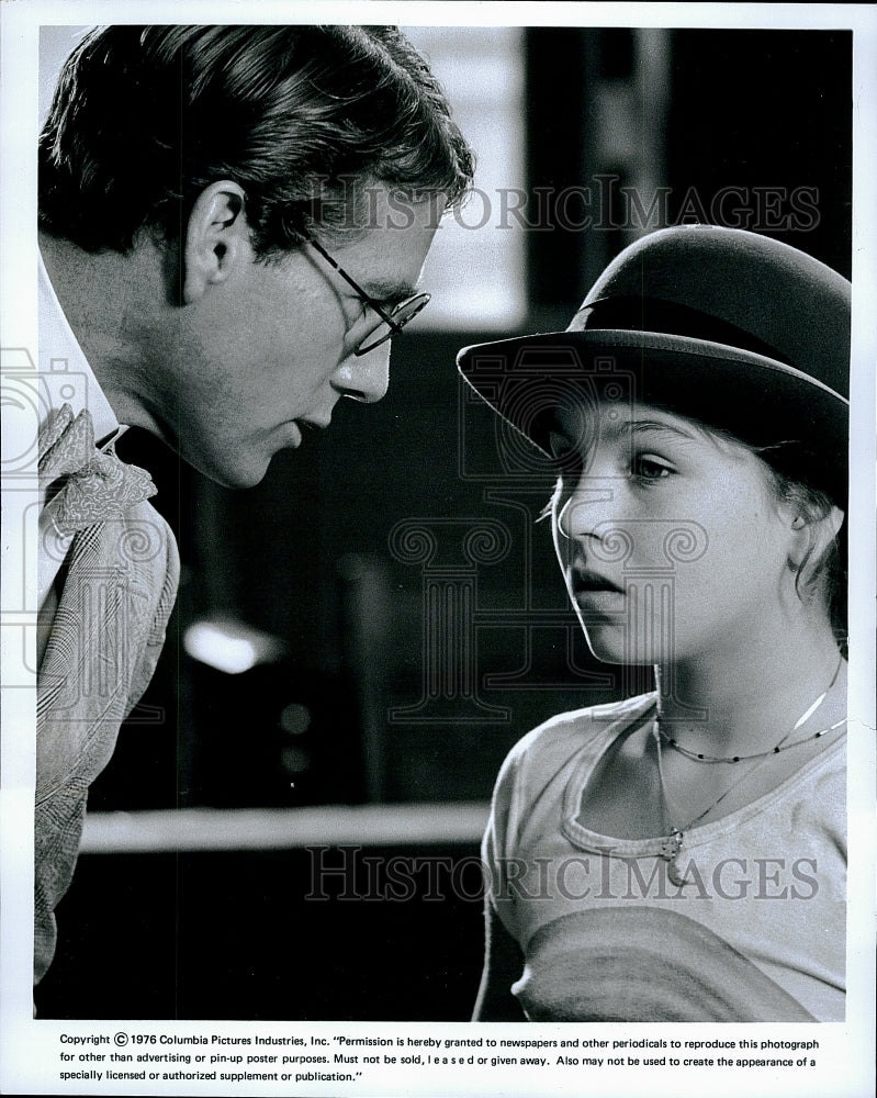 1976 Press Photo Ryan O&#39;Neal &amp; Tatum O&#39;Neal star in &quot;Nickelodeon&quot;- Historic Images