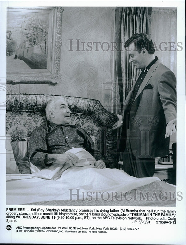 1991 Press Photo Ray Sharkey, Al Ruscio