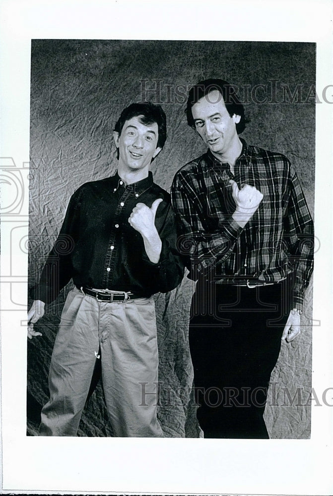 1990 Press Photo Martin Short, Joe Flaherty &quot;Maniac Mansion&quot;- Historic Images