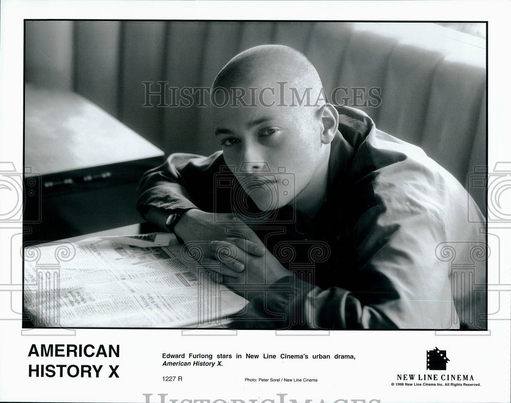 1998 Press Photo Edward Furlong &quot;American History X&quot;- Historic Images