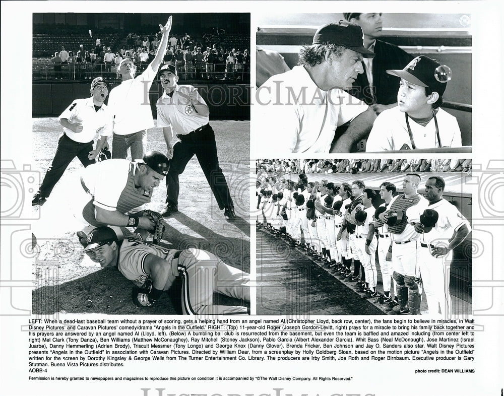 1994 Press Photo &quot;Angels in the Outfield&quot; Starring Lloyd, Glover, Danza- Historic Images