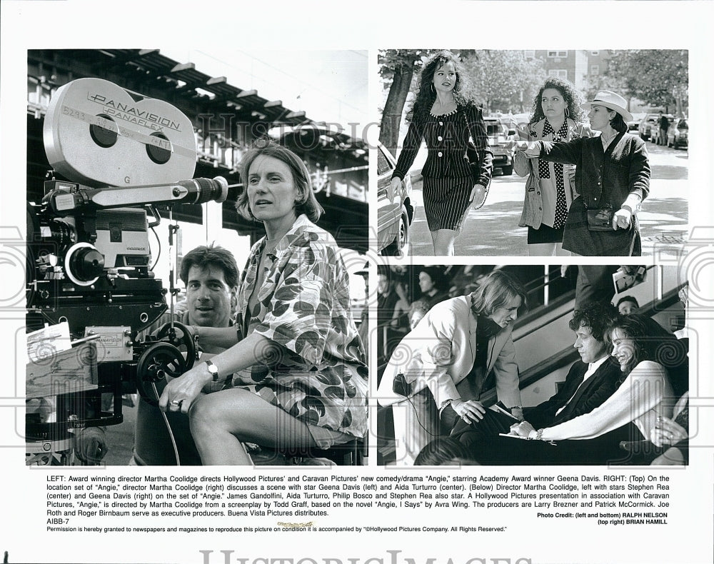 1994 Press Photo Director Martha Coolidge on Set of &quot;Angie&quot;- Historic Images