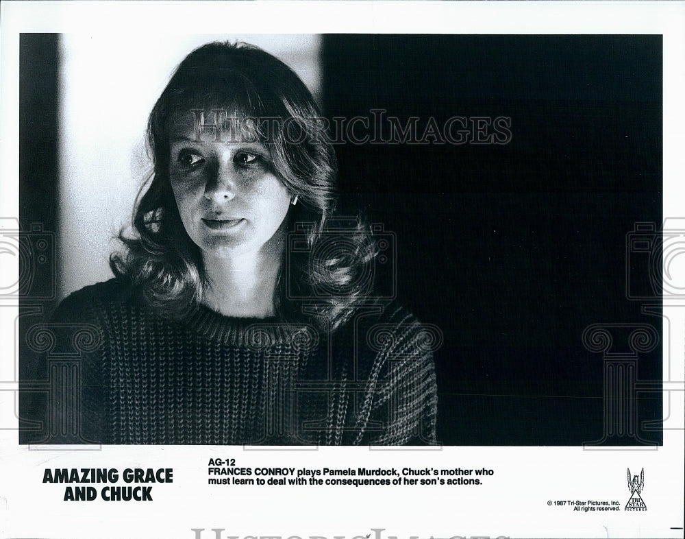 1987 Press Photo Frances Conroy as Pamela Murdock in &quot;Amazing Grace and Chuck&quot;.- Historic Images