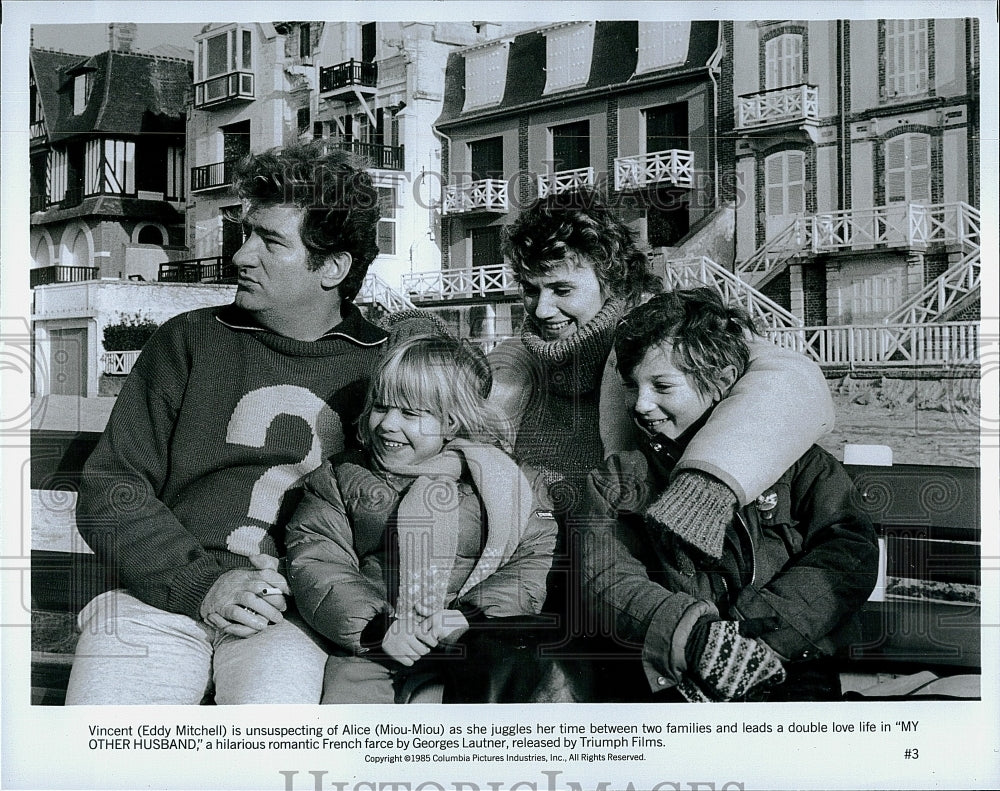 1985 Press Photo Eddy Mitchell, Miou-Miou &quot;My Other Husband&quot;- Historic Images