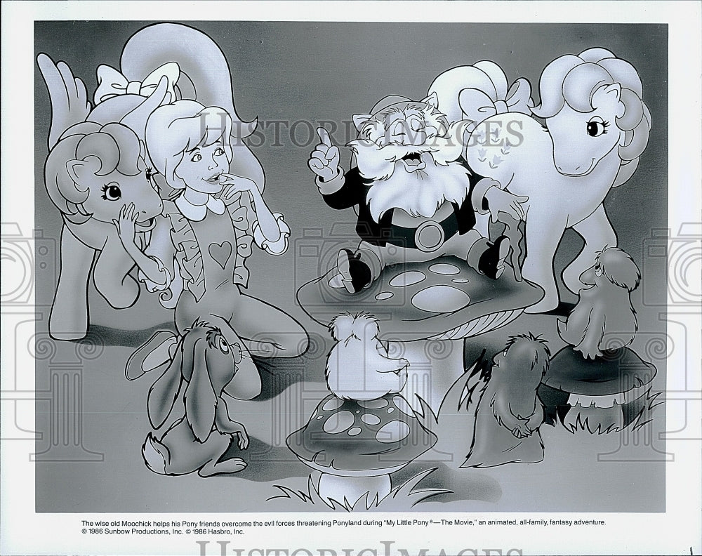 1986 Press Photo The wise old Moochick in &quot;My Little Pony - The Movie&quot;- Historic Images