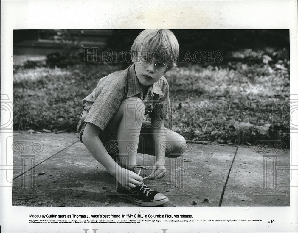 1991 Press Photo Macaulay Culkin &quot;My Girl&quot;- Historic Images