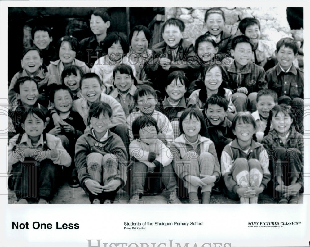 Press Photo Students of the Shuiquan Primary School in Not One Less- Historic Images