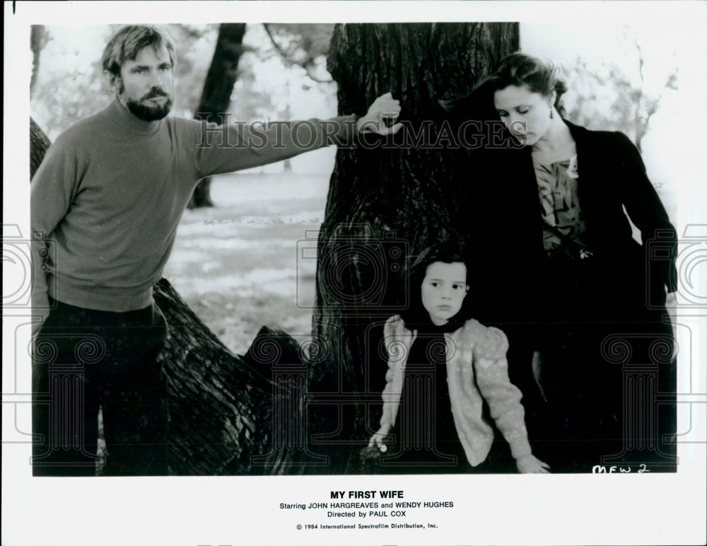 1984 Press Photo John Hargreaves and Wendy Hughes in My First Wife- Historic Images