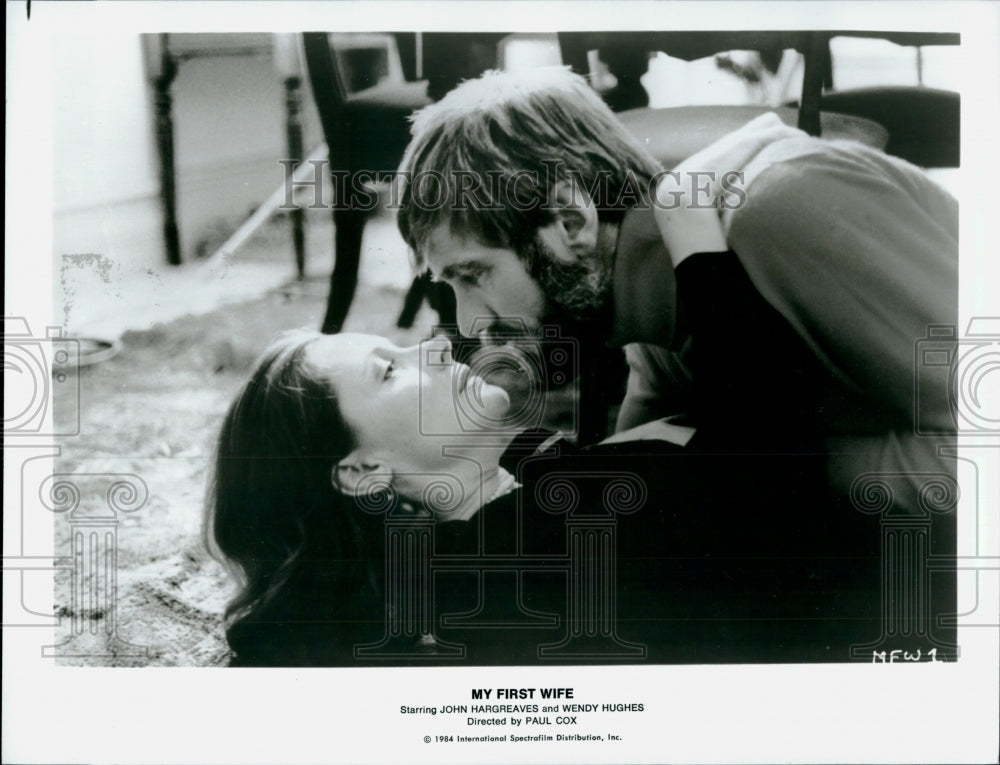 1984 Press Photo John Hargreaves, Wendy Hughes, &quot;My First Wife&quot;- Historic Images