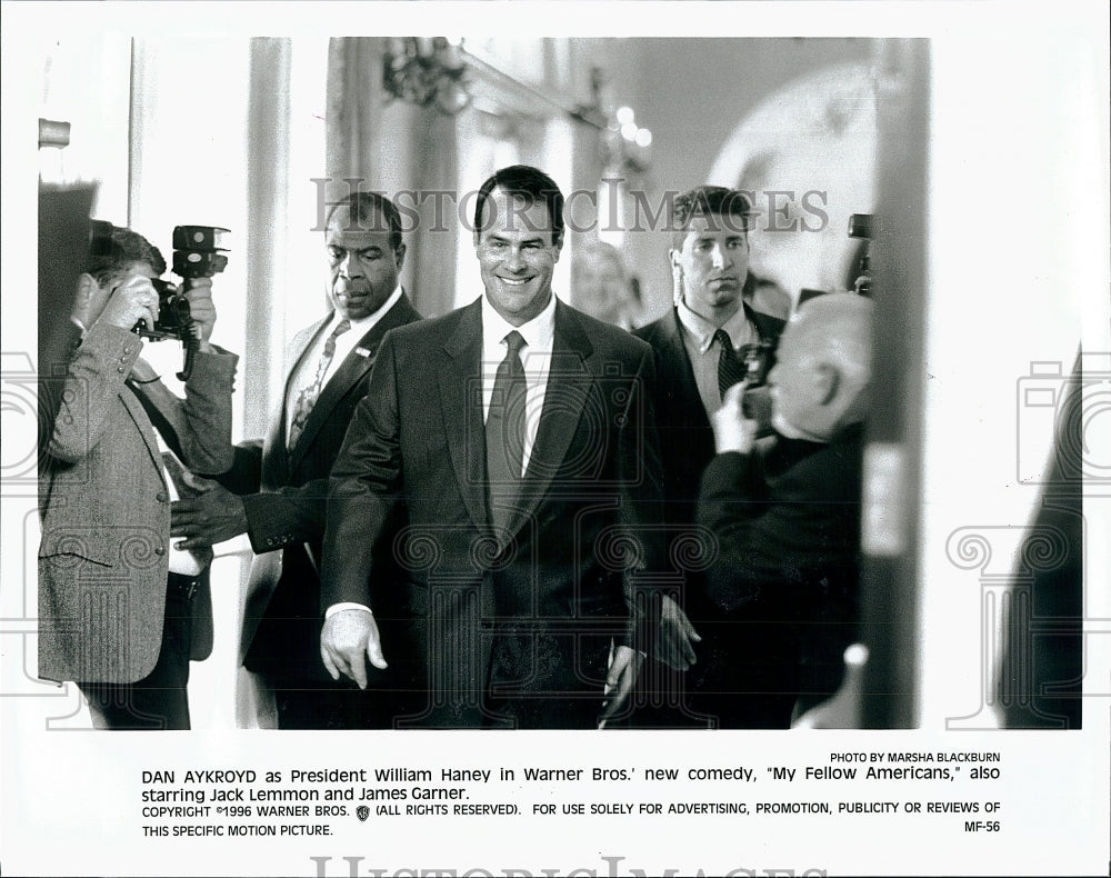 1996 Press Photo Dan Aykroyd in &quot;My Fellow Americans&quot;- Historic Images