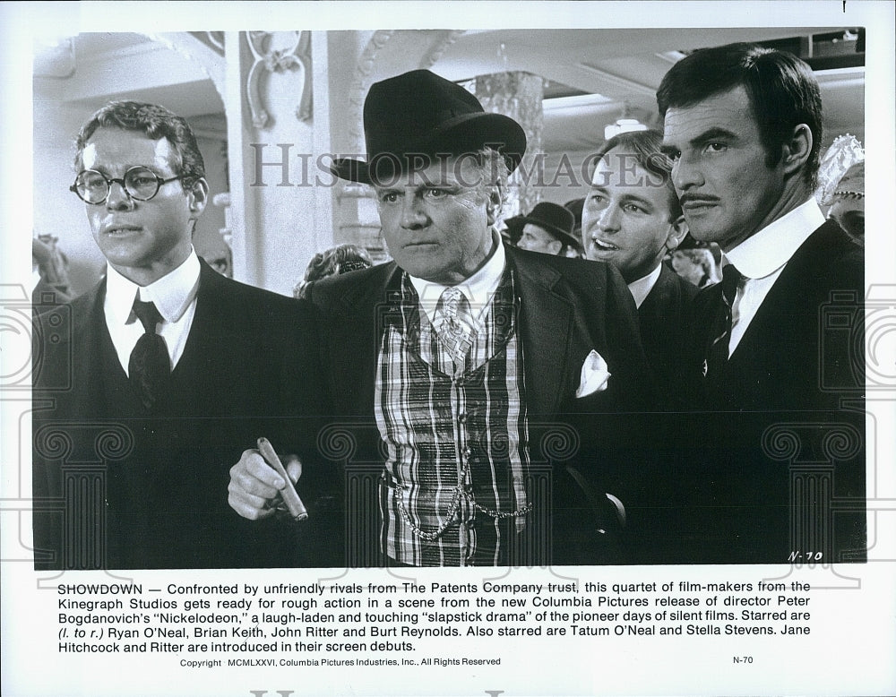 Press Photo  Peter Bogdanovich Nickelodeon Burt Reylonds Tatum O'Neal- Historic Images