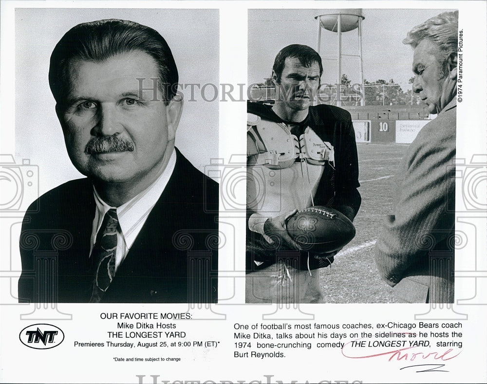 Press Photo Mike Ditka hosts Our Favorite Movies: The Longest Yard- Historic Images