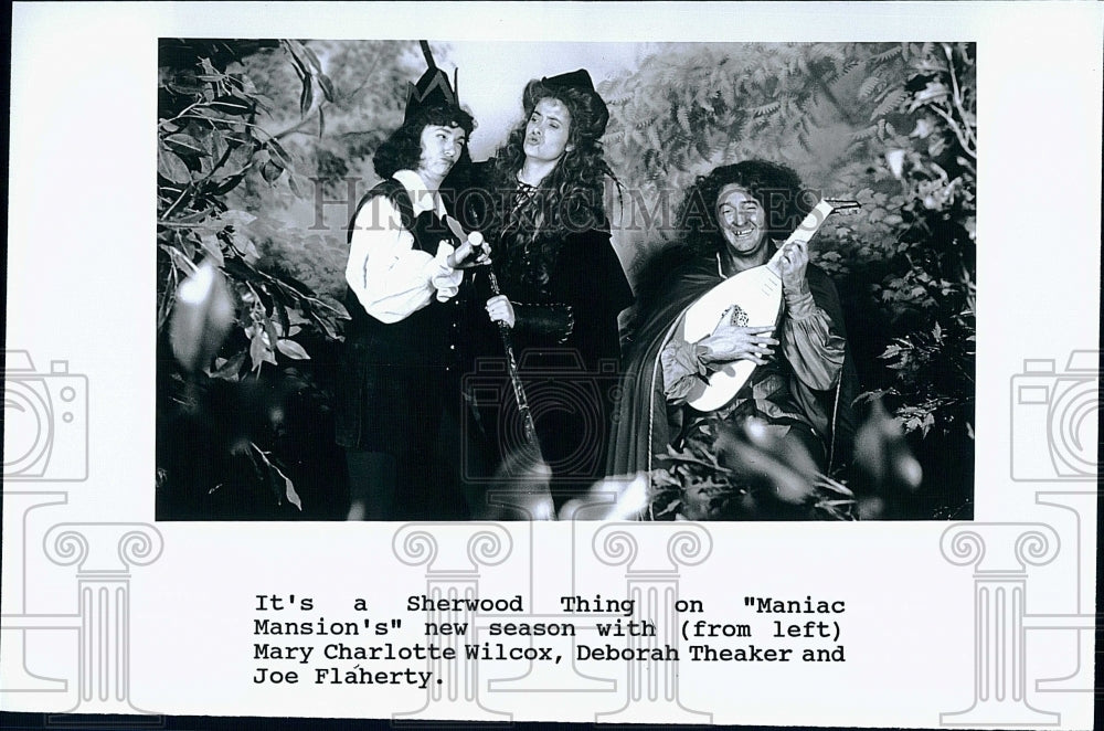 Press Photo Maniac Mansion Mary Charlotte Wilcox Deborah Theaker Joe Flaherty