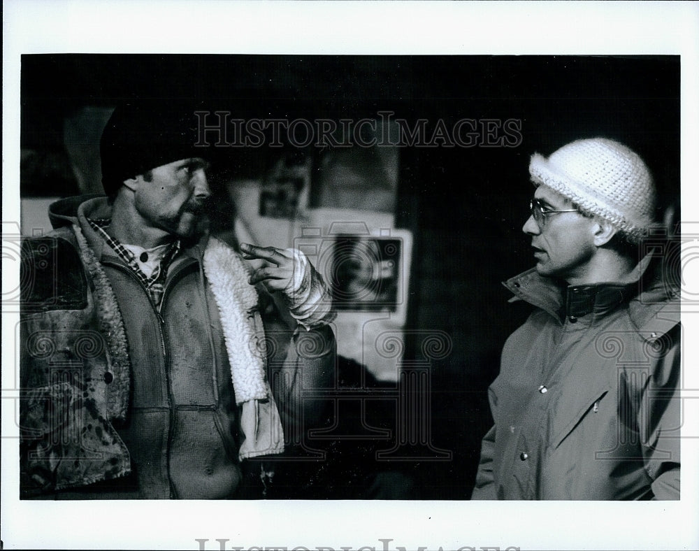 1985 Press Photo &quot;Runaway Train&quot; Jon Voight &amp; director Andrei Konchalovsky- Historic Images