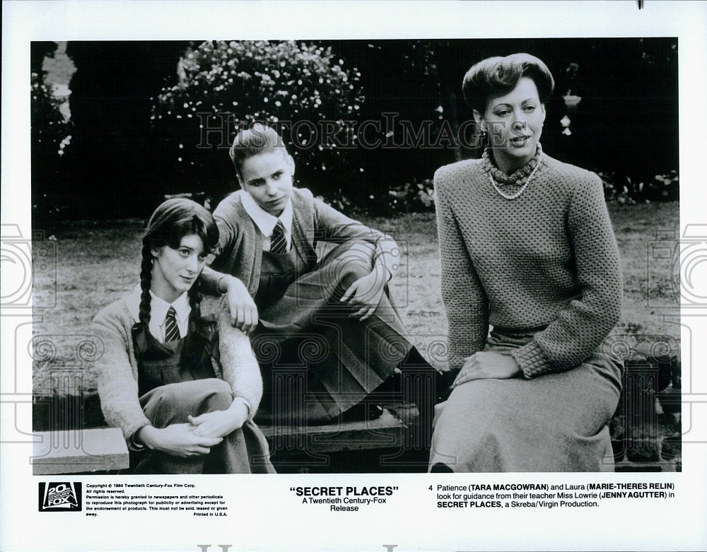 1984 Press Photo &quot;Secret Places&quot; Tara MacGowran, Marie T Relin,Jenny Agutter- Historic Images