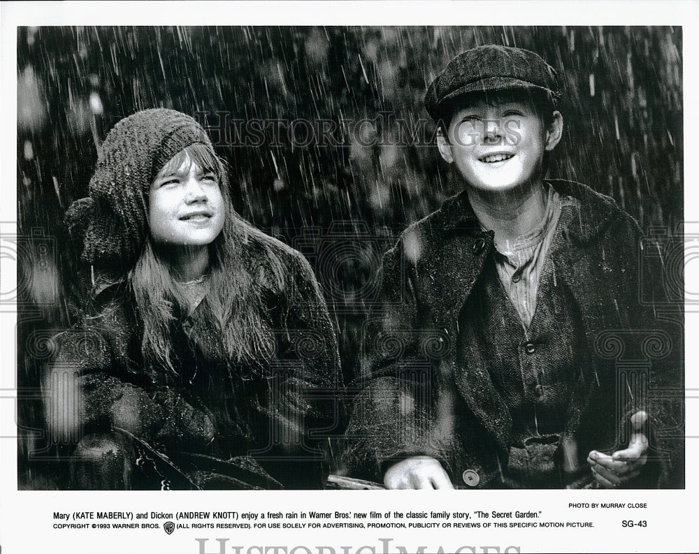 1993 Press Photo &quot;The Secret Garden&quot; Kate Maberly &amp; Andrew Knott- Historic Images