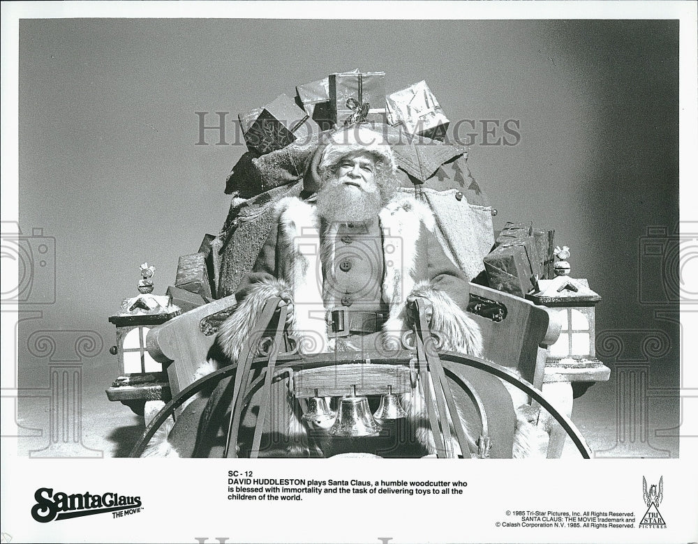 1985 Press Photo &quot; Santa Clause the Movie &quot; starring David Huddleston- Historic Images